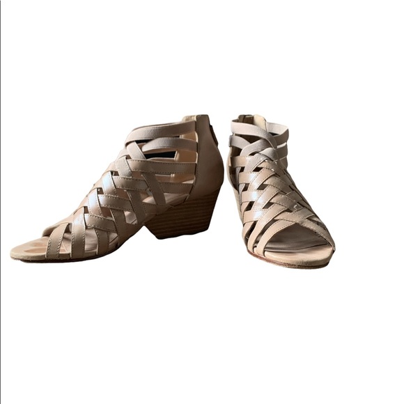 Eileen Fisher Heeled Strappy Sandals with Zipper - Picture 2 of 5